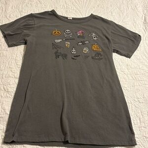 Halloween jack-o’-lantern bat pumpkin spice latte  broom black cat size medium